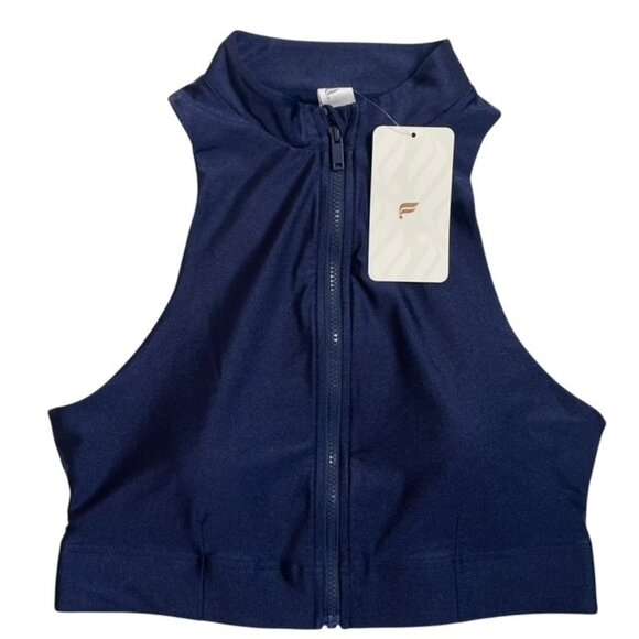 FABLETICS Leilani Zip-Front Built-In Bra Tank - Size XL - Picture 3 of 8